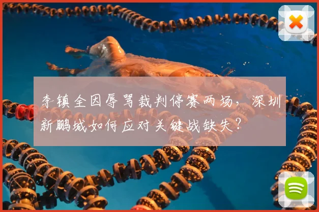 李镇全因辱骂裁判停赛两场，深圳新鹏城如何应对关键战缺失？